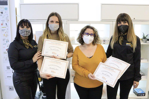 Diplomas Formación Laminado Cejas y Pestañas - Centro de Estética Mercedes Patallo - Eliteprofesional Sistema Kerafill